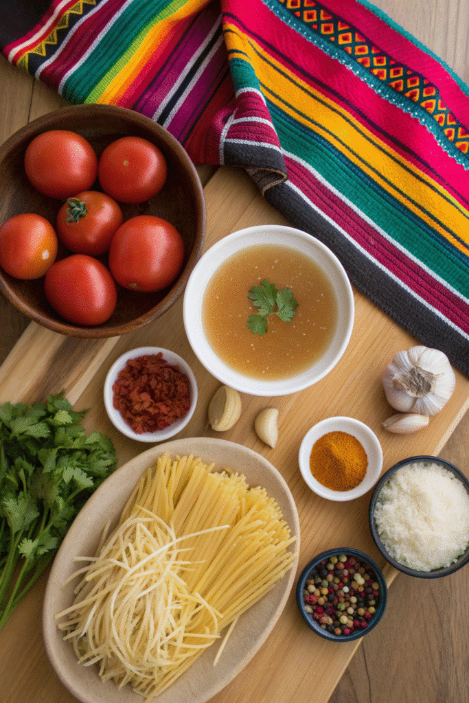 Mexican Noodle Soup: Cozy Comfort in Every Spoonful 6 Ingredients for Mexican Noodle Soup