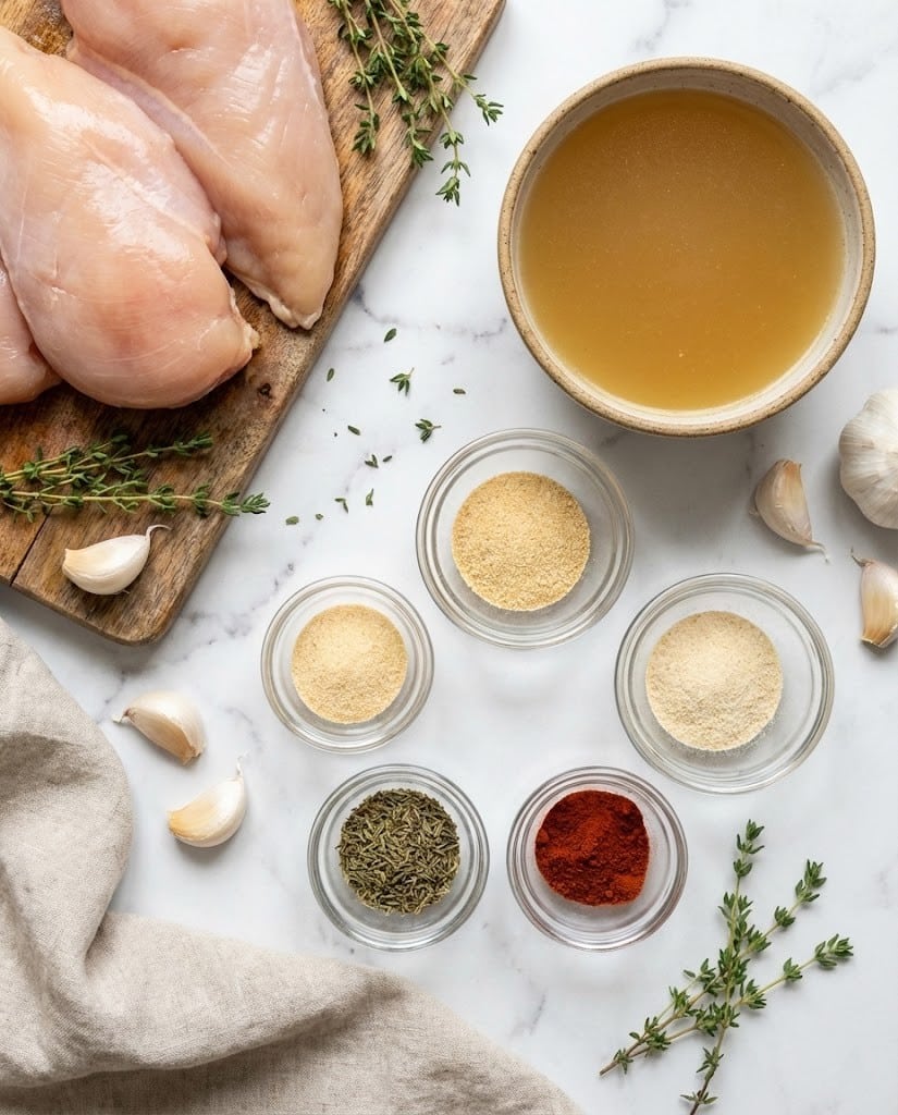 Slow Cooker Chicken Breast for Weight Loss: Easy High-Protein Meal Prep 6 Healthy ingredients for slow cooker chicken breast for weight loss