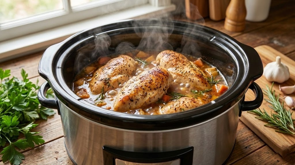 Slow Cooker Chicken Breast for Weight Loss: Easy High-Protein Meal Prep 5 Slow Cooker Chicken Breast for Weight Loss in a Crock-Pot