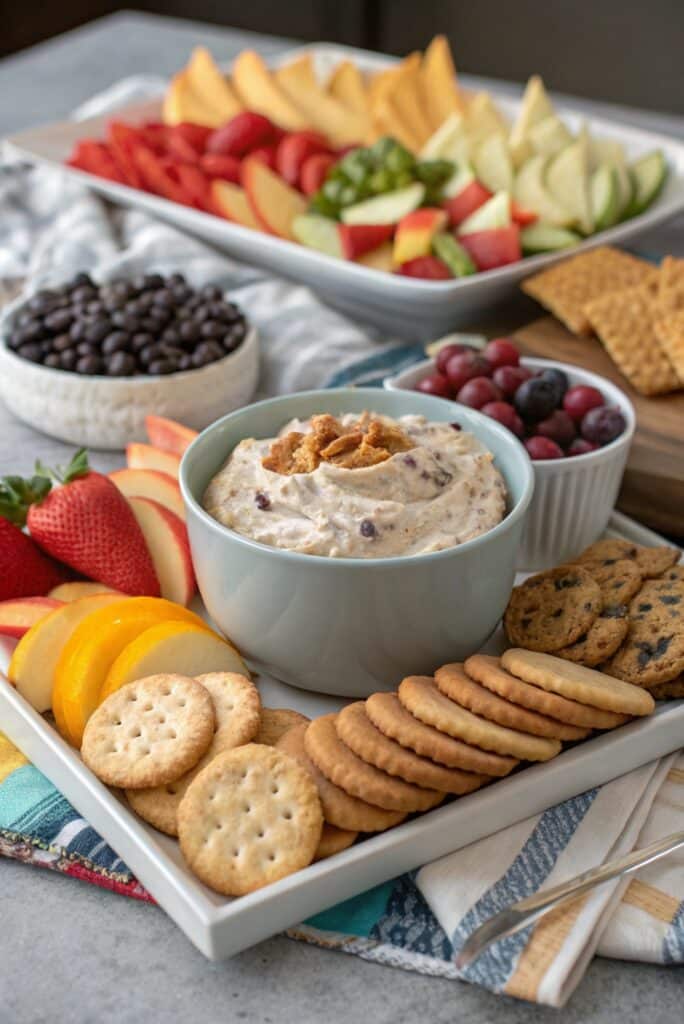 Serving booty dip at a party
