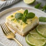 Slice of Carlota de Limón served chilled