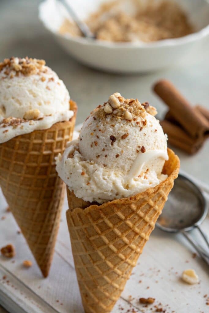 cottage cheese ice cream in cone