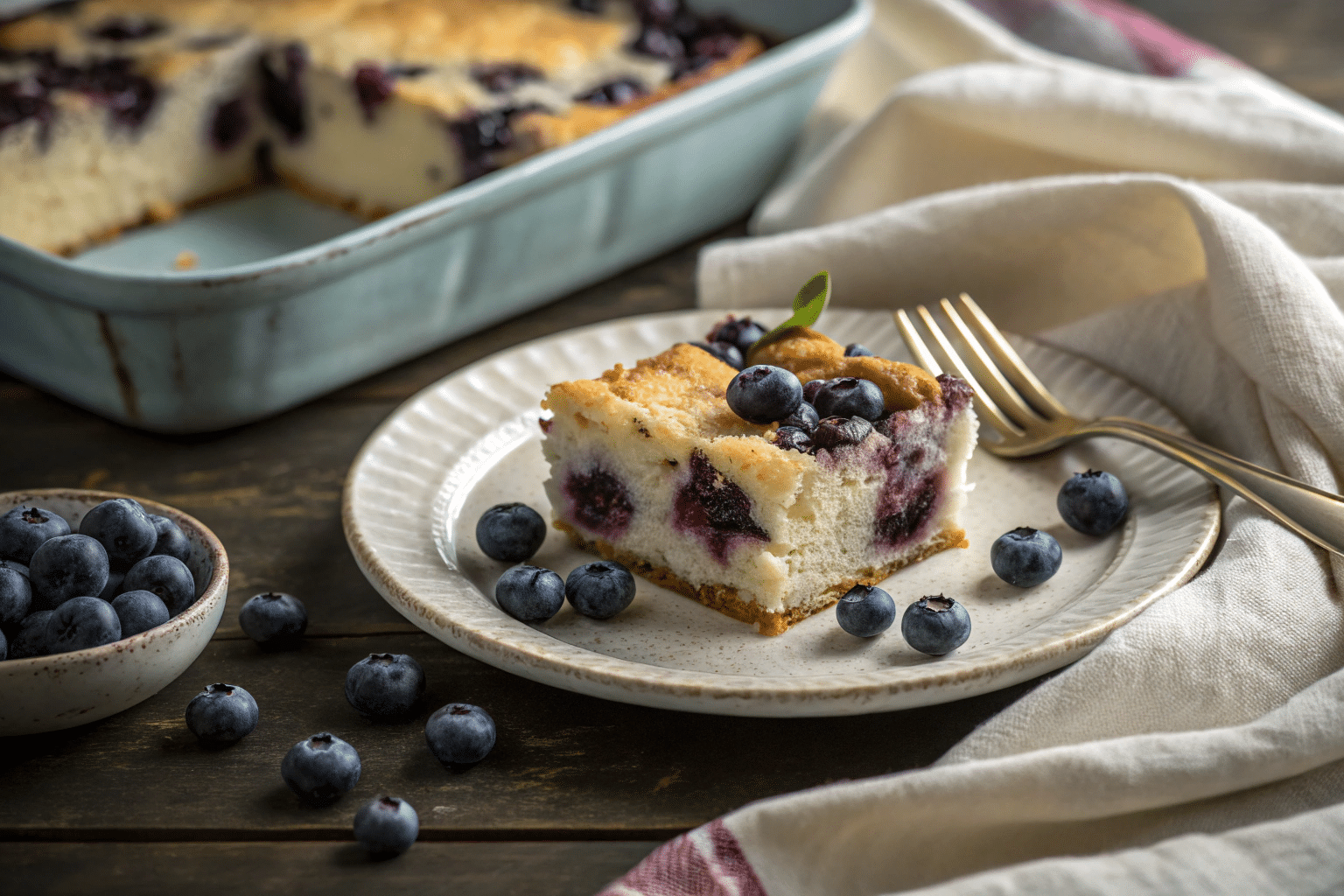 Blueberry Cottage Cheese Breakfast Bake – Easy Protein-Packed Recipe