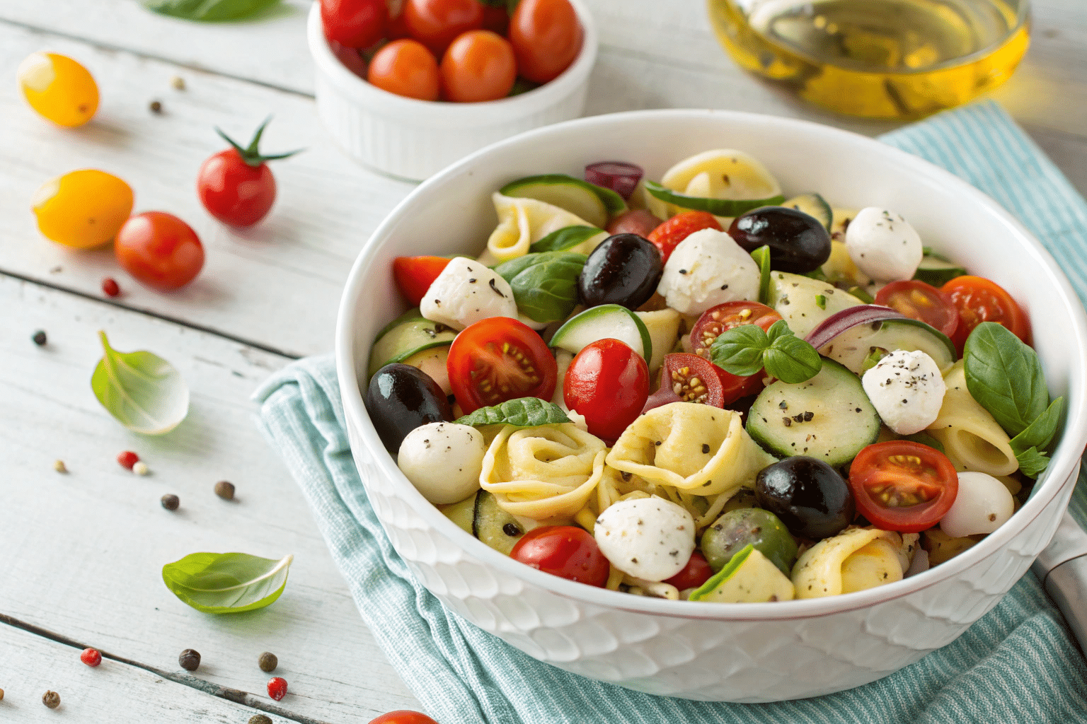 Tortellini Pasta Salad: Fresh, Cheesy & Potluck-Perfect