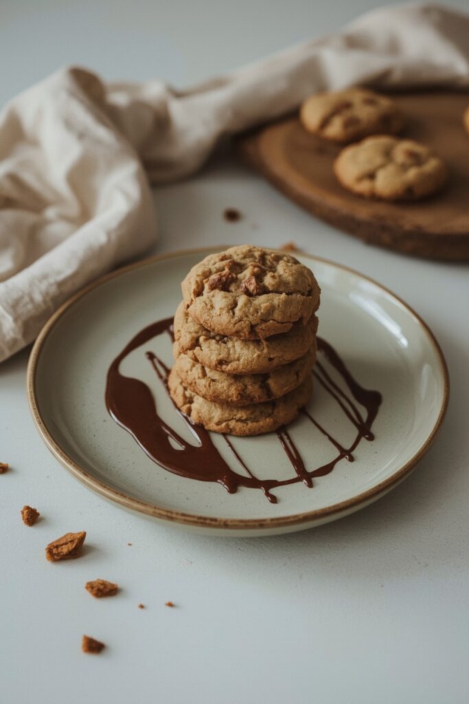 Soft zucchini cookies on plate ready to serve