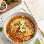 Mexican Noodle Soup Recipe Card