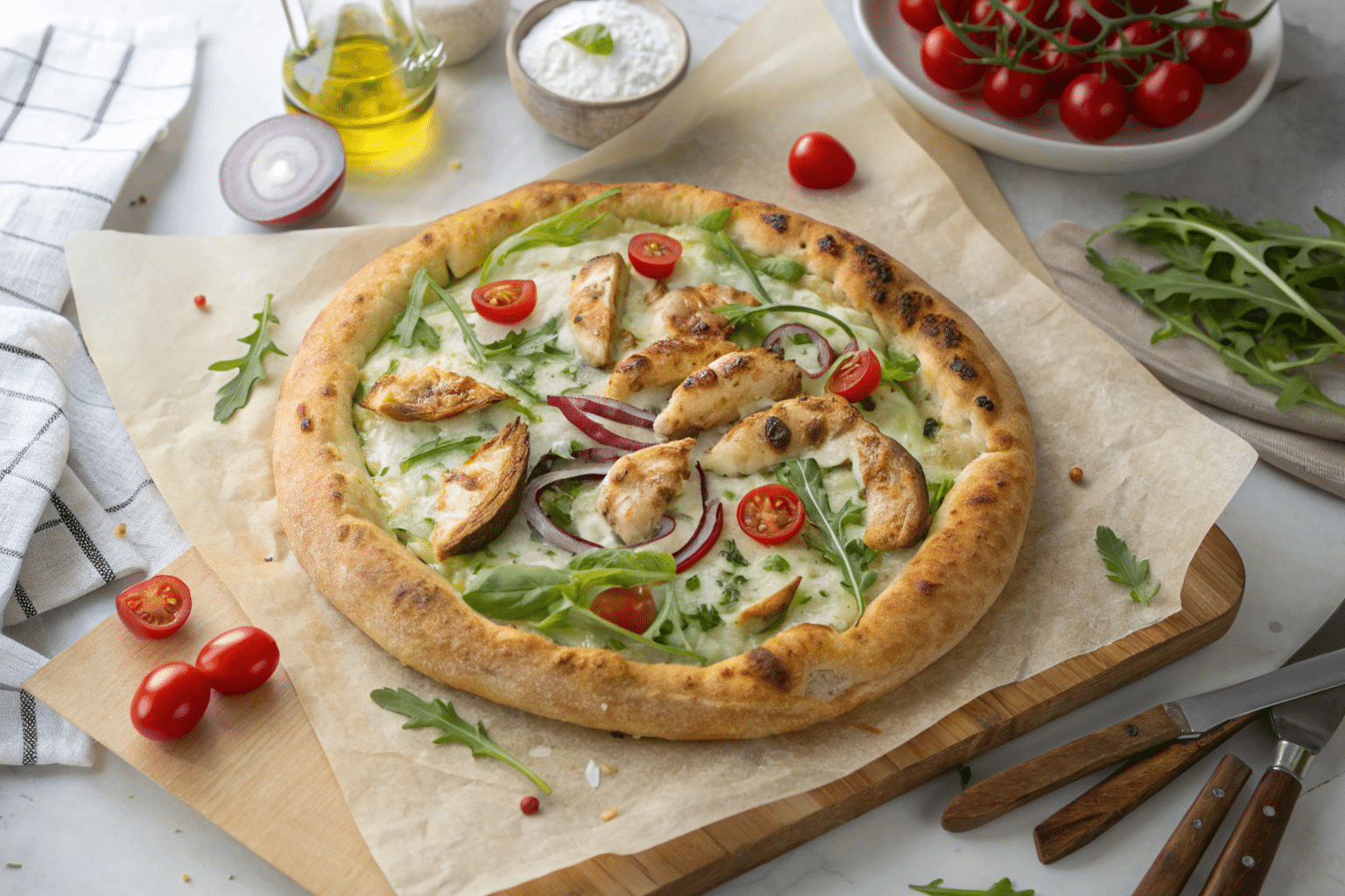 Tzatziki Chicken Pizza – Fresh, Tangy & Easy to Make