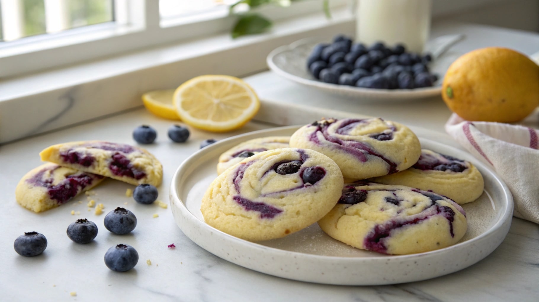 Best Blueberry Cheesecake Swirl Cookies Recipe