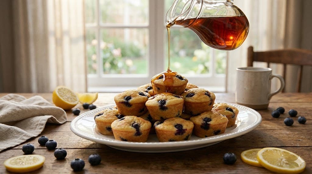 Easy Blueberry Lemon Pancake Bites: Crispy, Fluffy & Ready in 25 Mins